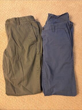 Bonobos Olive Green and Blue Pants Bundle 33/34 Slim